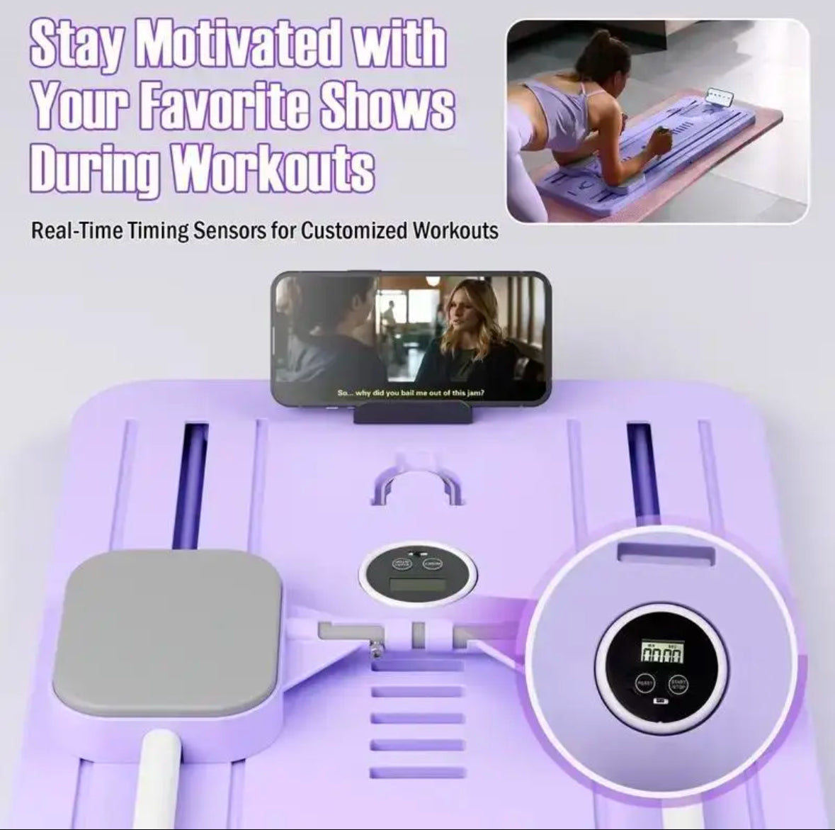 Multi-Functional Deluxe Portable Pilaties Reformer Board