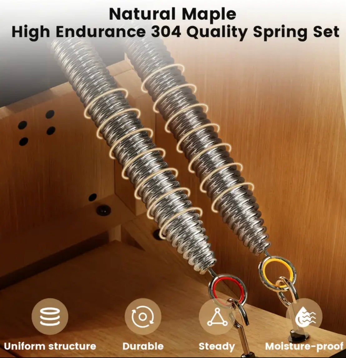 Ultimate Home Pilates Chair: Split-Pedal Stability with Adjustable Resistance and Handles for Comprehensive Fitness Training - Fast and Free Shipping