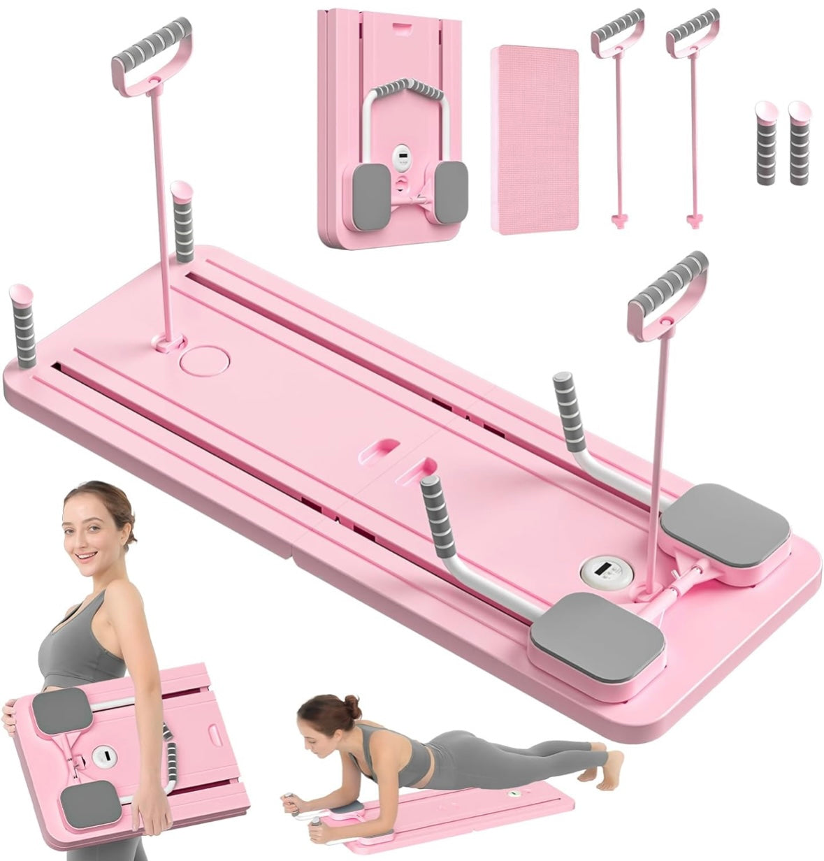 Multi-Functional Deluxe Portable Pilaties Reformer Board