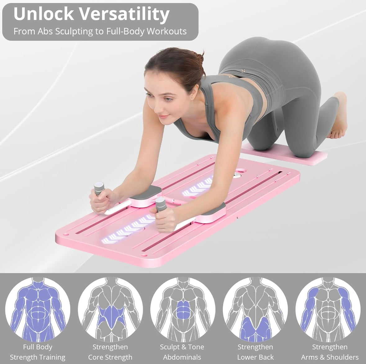Multi-Functional Deluxe Portable Pilaties Reformer Board
