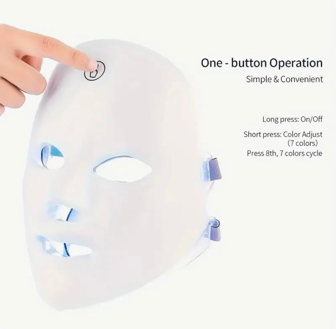 7-in-1 LED Photon Mask: Advanced Light Therapy for Comprehensive Skin Rejuvenation and Anti-Aging - Fast and Free Shipping
