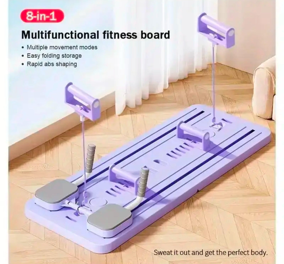 Multi-Functional Deluxe Portable Pilaties Reformer Board