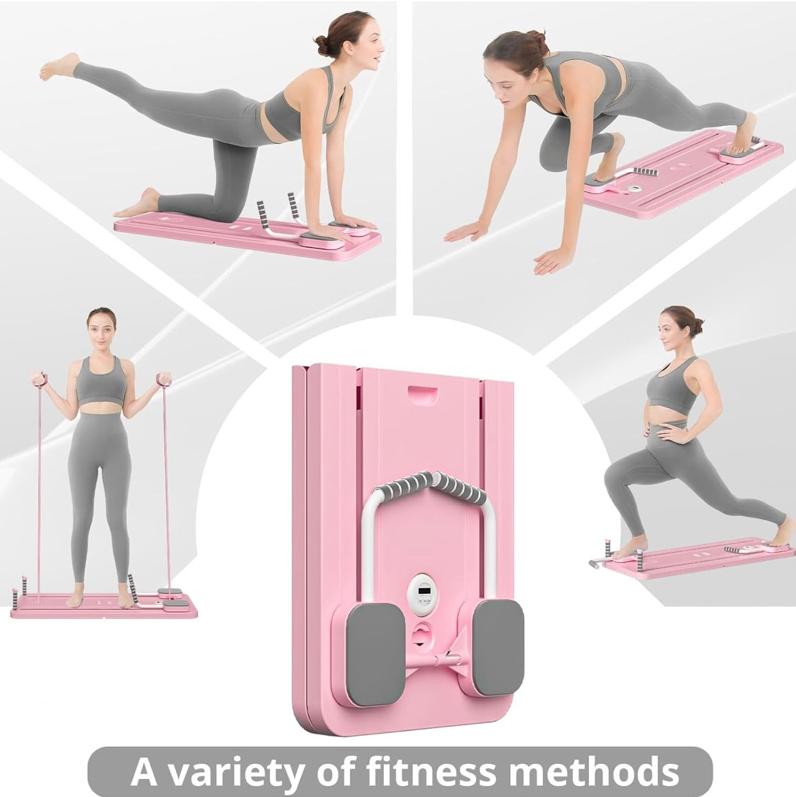 Multi-Functional Deluxe Portable Pilaties Reformer Board