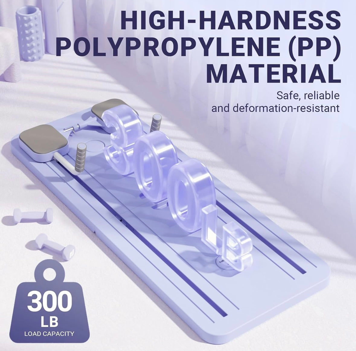 Multi-Functional Deluxe Portable Pilaties Reformer Board