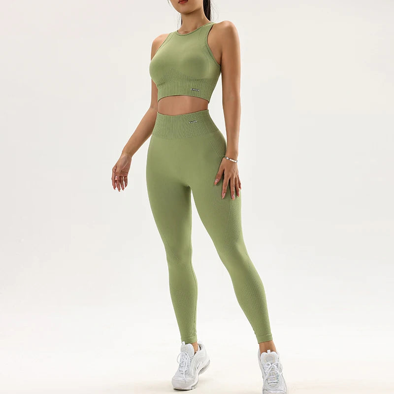 High Waisted Leggings and Top