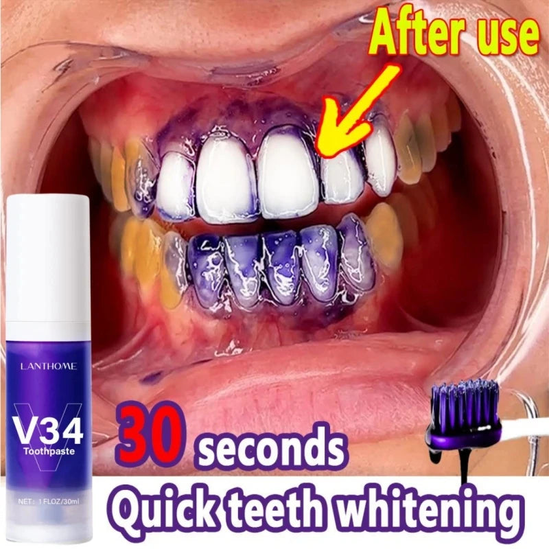 V34 Pro Purple Corrector Teeth Whitening Oral care