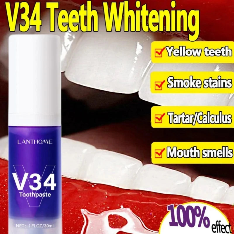 V34 Pro Purple Corrector Teeth Whitening Oral care