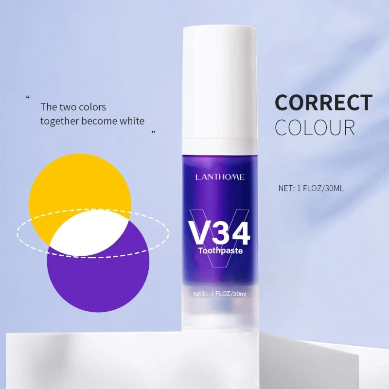 V34 Pro Purple Corrector Teeth Whitening Oral care